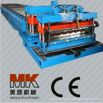 Pass CE and ISO Automatic Control Metal Roof Sheet Glazed Tile Stamping Roll Forming Machine